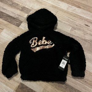 NWT Bebe sherpa sweatshirt for a girl